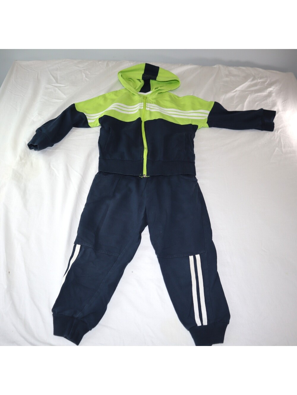 Boys Hooded Sweatshirt and Jogger Pants Set Size 4T Navy Green